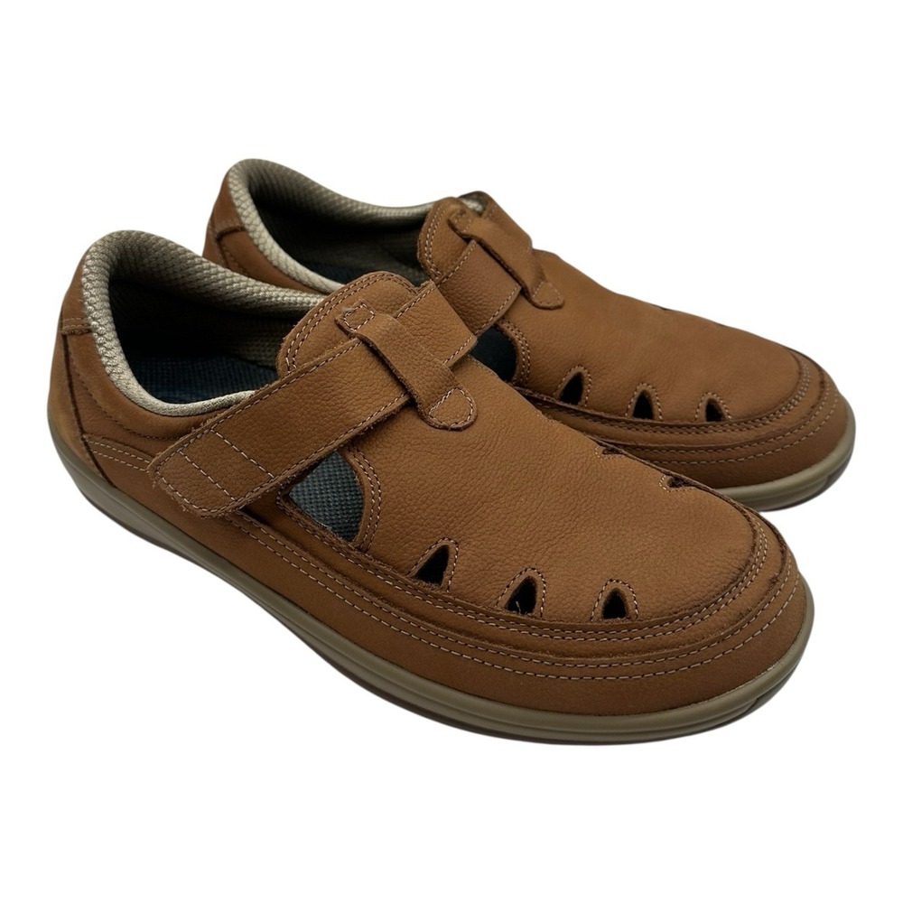 Orthofeet Serene Shoes Womens Sz 8 B Tan Leather Orthopedic Slip On Loafers 896